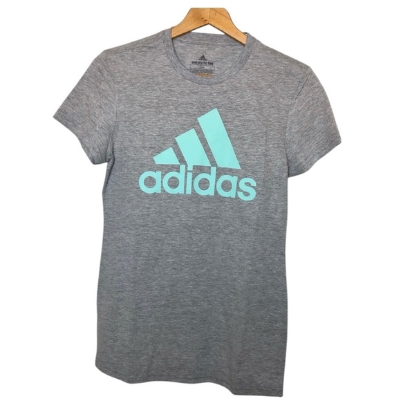 Adidas Go To Tee Grey Logo Tee Small - Picture 1 of 2